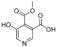 5-Hydroxy-4-(methoxycarbonyl)nicotinic acid Structure