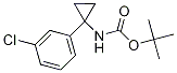 tert-Butyl [1-(3-chlorophenyl)cycloprop-1-yl]carbamate, 1-[(tert-Butoxycarbonyl)amino]-1-(3-chlorophenyl)cyclopropane|