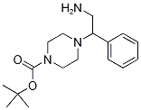 4-(2-氨基-1-苯乙基)哌嗪-1-甲酸叔丁酯, , 结构式