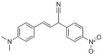 (E)-4-(4-N,N-Dimethylaminophenyl)-2-(4-nitrophenyl)but-3-enenitrile Structure