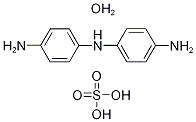 4,4'-Iminodianiline sulphate hydrate, N-(4-Aminophenyl)benzene-1,4-diamine sulphate hydrate 化学構造式