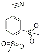3,4-Bis(methylsulphonyl)benzonitrile Structure