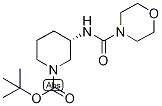 tert-Butyl (3S)-3-{[(morpholin-4-yl)carbonyl]amino}piperidine-1-carboxylate, (3S)-1-(tert-Butoxycarbonyl)-3-{[(morpholin-4-yl)carbonyl]amino}piperidine Structure