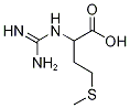 2-Carbamimidamido-4-(methylthio)butanoic acid Struktur