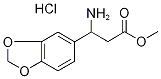 Methyl 3-amino-3-(1,3-benzodioxol-5-yl)propanoate hydrochloride Structure