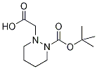 [2-(tert-Butoxycarbonyl)tetrahydro-1(2H)-pyridazinyl]acetic acid Struktur