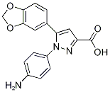 1-(4-Aminophenyl)-5-(1,3-benzodioxol-5-yl)-1H-pyrazole-3-carboxylic acid