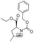 (2S)-1-[(Benzyloxy)carbonyl]-2-(ethoxycarbonyl)-4-methylpyrrolidine, 4-Methyl-L-proline ethyl ester, N-CBZ protected Struktur