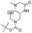 tert-Butyl (3S)-3-[2-(Dimethylamino)(acetylamino)]piperidine-1-carboxylate, (3S)-1-(tert-Butoxycarbonyl)-3-[2-(dimethylamino)acetamido]piperidine Struktur