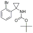 tert-Butyl [1-(2-bromophenyl)cycloprop-1-yl]carbamate, 1-(2-Bromophenyl)-1-[(tert-butoxycarbonyl)amino]cyclopropane Structure