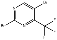 2,5-Dibromo-4-(trifluoromethyl)pyrimidine Struktur