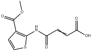 4-{[3-(Methoxycarbonyl)thien-2-yl]amino}-4-oxobut-2-enoic acid Struktur