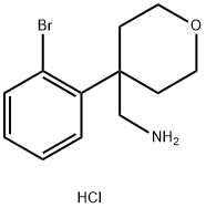 [4-(2-Bromophenyl)oxan-4-yl]methanamine hydrochloride Struktur