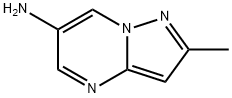 2-メチルピラゾロ[1,5-A]ピリミジン-6-アミン 化学構造式