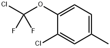 3-CHLORO-4-(CHLORODIFLUOROMETHOXY)TOLUEN Structure