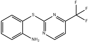 2-{[4-(trifluoromethyl)pyrimidin-2-yl]thio}aniline Structure