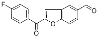 2-(4-fluorobenzoyl)-1-benzofuran-5-carboxaldehyde Struktur