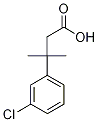 3-(3-Chlorophenyl)-3-methylbutanoic acid Structure