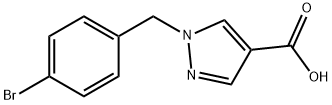 1-(4-Bromobenzyl)-1H-pyrazole-4-carboxylic acid Structure