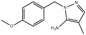 1-(4-Methoxybenzyl)-4-methyl-1H-pyrazol-5-amine Structure