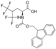 (L)-5,5,5,5',5',5'-HEXAFLUOROLEUCINE, N-FMOC PROTECTED Structure