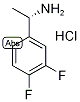 (S)-3,4-Difluoro-alpha-methylbenzylamine hydrochloride Struktur