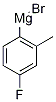4-Fluoro-2-methylphenylmagnesium bromide 0.5M solution in THF Struktur