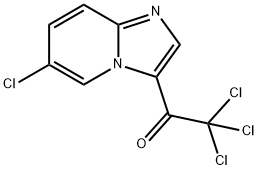 2,2,2-Trichloro-1-(6-chloroimidazo[1,2-a]pyridin-3-yl)ethanone Struktur