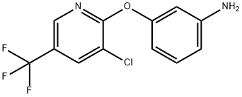 3-[3-Chloro-5-(trifluoromethyl)pyridin-2-yloxy]aniline 97% 结构式