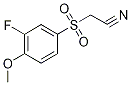 [3-Fluoro-4-methoxyphenyl)sulphonyl]acetonitrile Structure