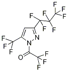 3-(Heptafluoropropyl)-1-(trifluoroacetyl)-5-(trifluoromethyl)-1H-pyrazole Structure