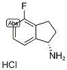 (1S)-2,3-Dihydro-4-fluoro-1H-inden-1-amine hydrochloride Struktur