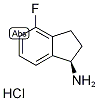 (1R)-2,3-Dihydro-4-fluoro-1H-inden-1-amine hydrochloride Struktur