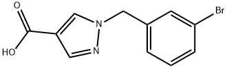 1-(3-BroMo-benzyl)-1H-pyrazole-4-carboxylic acid Structure