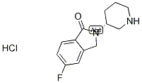 (R)-5-Fluoro-2-(piperidin-3-yl)isoindolin-1-one hydrochloride Struktur