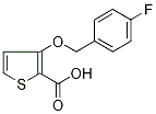 3-[(4-Fluorobenzyl)oxy]thiophene-2-carboxylic acid Structure