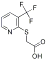 {[3-(Trifluoromethyl)pyridin-2-yl]thio}acetic acid Struktur
