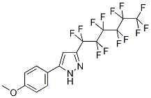 5-(4-Methoxyphenyl)-3-perfluorohexyl-1H-pyrazole Structure