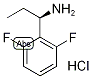 (R)-2,6-Difluoro-alpha-ethylbenzylamine hydrochloride Struktur