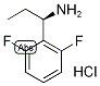 (R)-2,6-Difluoro-alpha-ethylbenzylamine hydrochloride 结构式