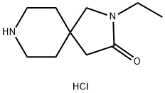 2-Ethyl-2,8-diazaspiro[4.5]decan-3-one hydrochloride Struktur
