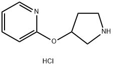 2-(Pyrrolidin-3-yloxy)pyridine hydrochloride Struktur