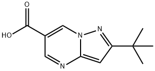 2-tert-Butylpyrazolo[1,5-a]pyrimidine-6-carboxylic acid Struktur