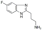 3-(5-Fluoro-1H-benzimidazol-2-yl)propylamine 结构式