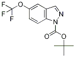 tert-Butyl 5-(trifluoromethoxy)-1H-indazole-1-carboxylate, 1-(tert-Butoxycarbonyl)-5-(trifluoromethoxy)-1H-indazole Structure