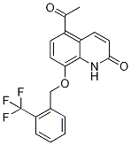 5-Acetyl-1,2-dihydro-2-oxo-8-{[2-(trifluoromethyl)benzyl]oxy}quinoline, 2-{[(5-Acetyl-1,2-dihydro-2-oxoquinolin-8-yl)oxy]methyl}benzotrifluoride