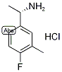 (S)-3,alpha-Dimethyl-4-fluorobenzylamine hydrochloride Struktur