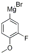3-Fluoro-4-methoxyphenylmagnesium bromide 0.5M solution in THF Structure