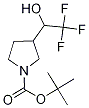 tert-Butyl 3-(1-hydroxy-2,2,2-trifluoroethyl)pyrrolidine-1-carboxylate, 1-(tert-Butoxycarbonyl)-3-(1-hydroxy-2,2,2-trifluoroethyl)pyrrolidine Structure