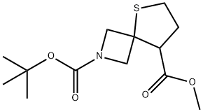 2-tert-Butyl 8-methyl 5-thia-2-azaspiro[3.4]octane-2,8-dicarboxylate Struktur